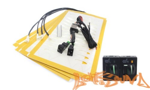 Комлект подогрева двух сидений с раздельными кнопками для Toyota, Mitsubishi 2019+ ZG8 (тип3)