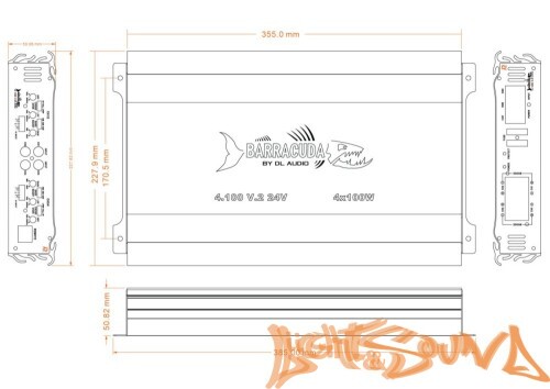 DL Audio Barracuda 4.100 24V усилитель мощности 4-хканальный