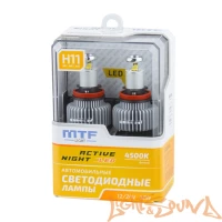 MTF LED, Active Night, 1600lm, 12W, 4500K, H11/H8/H9/H16 (2шт)