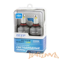 MTF LED, Active Night, 1600lm, 12W, 5500K, HB4/HB3/H10/HIR2 (2шт)