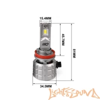 Optima Premium LED ПРОСПЕКТ H11, 80W, 12-24V, 5000K, 8000Lm (2шт)