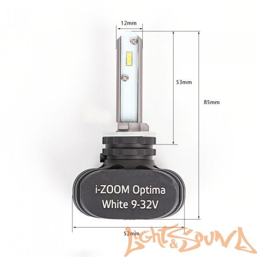 Светодиод головного света Optima i-Zoom H27/881 LED, Seoul-CSP, White, 9-32V (2шт)