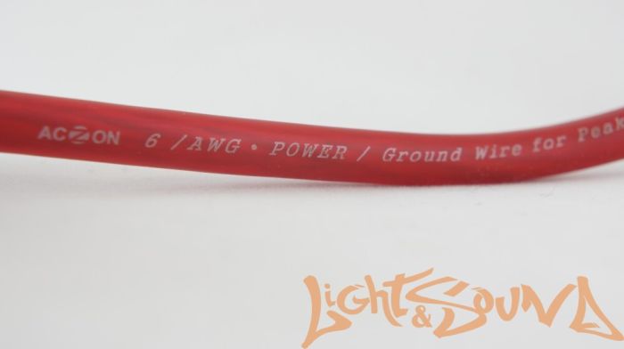 Aczion кабель силовой 6GA/13мм2, 50м в катушке
