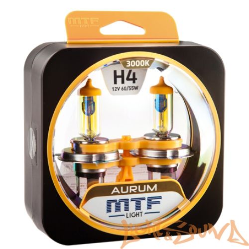 MTF Aurum H4, 12V, 60/55W Галогенные лампы (2шт)