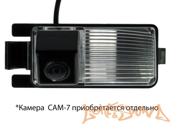 Адаптер для CAM-7 в подсветку номера Nissan GT-R, Tiida хэтч
