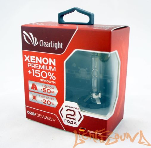 Ксеноновая лампа Clearlight Xenon Premium +150% D2S, 1шт
