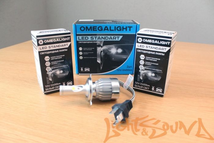 Светодиод головного света Omegalight LED Standart H4 2400 lm (2 шт.)