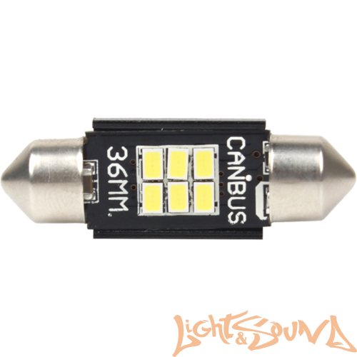 Лампа светодиодная AMP SuperBright C5W CANBUS (36mm), 2 шт