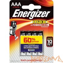  ENERGIZER LR03 4BL MAX AAA, 1 шт