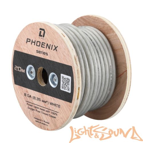 DL Audio Phoenix Sport Power Cable Кабель силовой 8 Ga Blue, 100м в катушке
