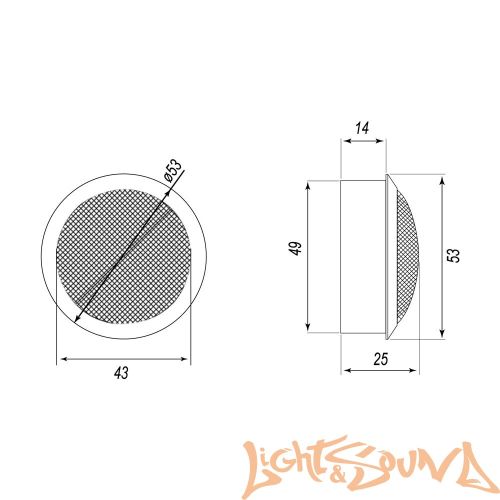 Oris Electronics JB-T32 Высокочастотный динамик (комплект)