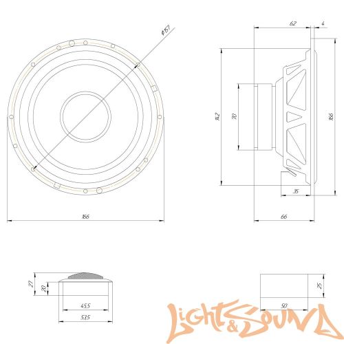 Oris Electronics Type 1 6.5" (16.5 см) 2-полосная компонентная акустическая система