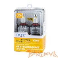  MTF LED, Active Night, 1600lm, 12W, 4500K, HB4/HB3/H10/HIR2 (2шт)