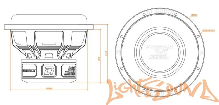 DL Audio Phoenix Bass Machine 12 сабвуфер