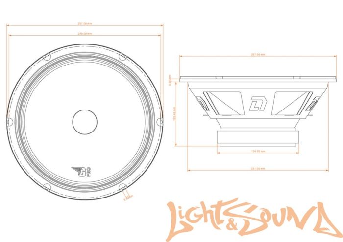 DL Audio Gryphon Pro 250 Midbass низкочастотные динамики (комплект)