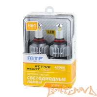 MTF LED, Active Night, 1600lm, 12W, 4500K, HB4/HB3/H10/HIR2 (2шт)