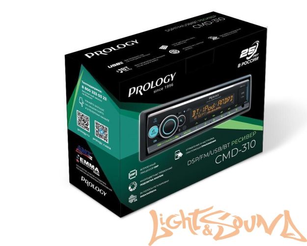 Prology CMD-310 4 х 55 Вт, FM/USB/BT ресивер с DSP процессором