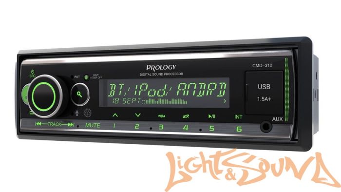 Prology CMD-310 4 х 55 Вт, FM/USB/BT ресивер с DSP процессором