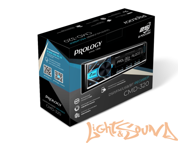 Prology CMD-320 4 х 55 Вт, FM/USB/BT ресивер с DSP процессором