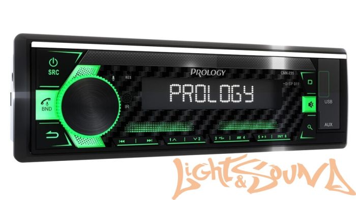 Prology CMX-235 4 х 55 Вт, FM / USB ресивер с Bluetooth и парковочной системой