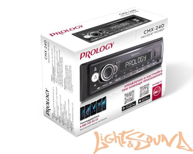 Prology CMX-240 4 х 55 Вт, FM / USB ресивер с Bluetooth