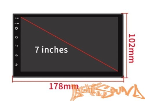 HIPPCRON AZJ-7 2din  4x50Bт USB/MP3/FM/Wi-Fi/Bluetooth, память 2/32гб 7дюймов