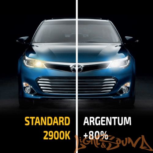 MTF ARGENTUM +80% H4, 12V, 60/55W Галогенные лампы (2шт)