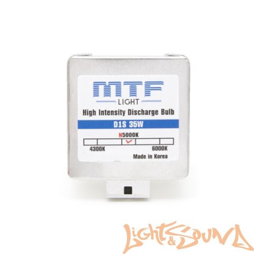 Ксеноновая лампа MTF light  Active Night +30%, D1S, 3250 lm, 5000k, 35w, 85v, 1шт