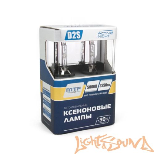 Ксеноновая лампа MTF light  Active Night +30%, D2S, 3250 lm, 5000k, 35w, 85v, 1шт