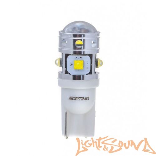 Optima MINI W5W (T10), CAN, CREE XB-D*6, 5500K, 12V, 1 шт