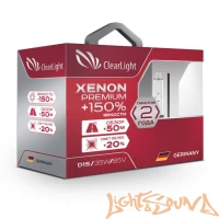 Ксеноновая лампа Clearlight Xenon Premium +150% D1S, 1шт