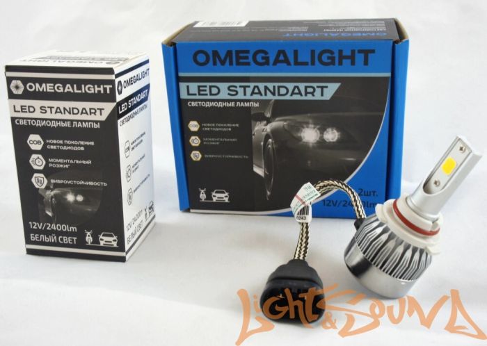 Светодиод головного света Omegalight LED Standart 3000 K HB4 2400 lm (2 шт.)