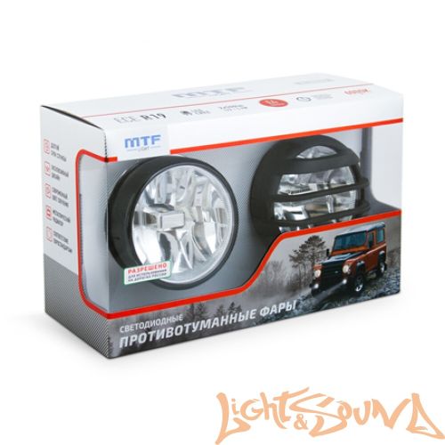 Противотуманные светодиодные фары MTF Light Ф90мм, 12В, 5.9Вт, ECE R19, E4 (2 шт) FLR90