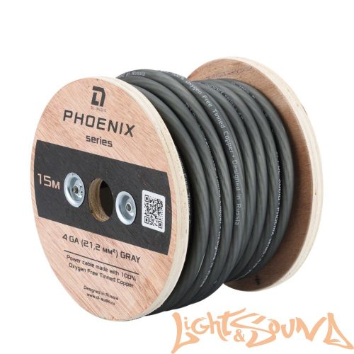 DL Audio Phoenix Sport Power Cable Кабель силовой 4 Ga Blue, 50м в катушке