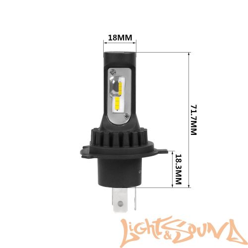 Светодиод головного света Optima LED QVANT H4, 12-24V (2шт)