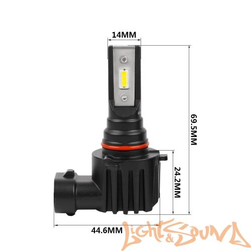 Светодиод головного света Optima LED QVANT HB3/HB4 (9005/9006), 12-24V (2шт)