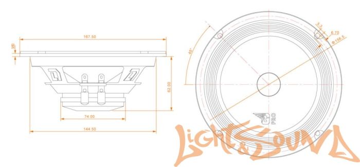 DL Audio Gryphon Pro 165 Neo среднечастотные динамики (комплект)