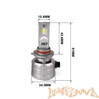 Optima Premium LED ПРОСПЕКТ H10, 80W, 12-24V, 5000K, 8000Lm (2шт)