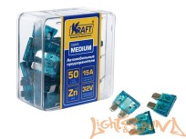  Предохранитель KRAFT MEDIUM 15A, KT870004, 1шт