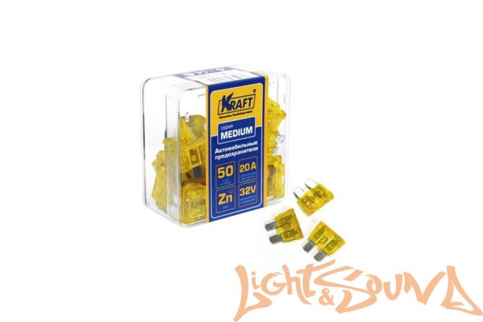 Предохранитель KRAFT MINI 20A, KT870013, 1шт