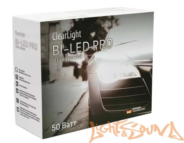 Светодиодная линза Clearlight H11 mini Pro 50 радиатор 6000K, 1шт