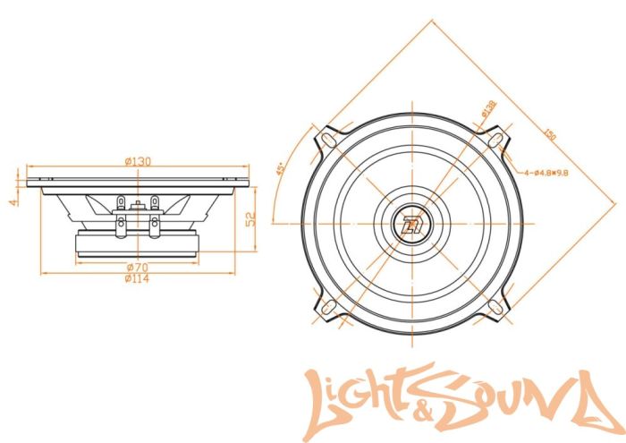 DL Audio Gryphon Lite 130 v.3 широкополосные динамики (комплект)