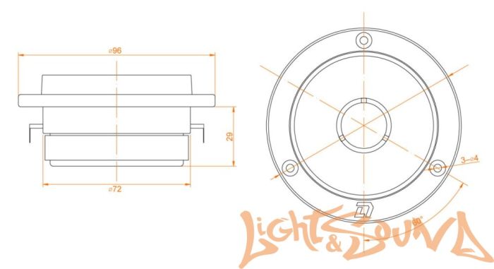 DL Audio Gryphon Lite TW-01 v.2 высокочастотные динамики (комплект)