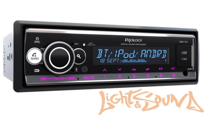 Prology CMD-310 4 х 55 Вт, FM/USB/BT ресивер с DSP процессором