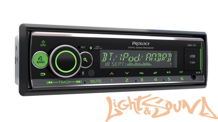 Prology CMD-310 4 х 55 Вт, FM/USB/BT ресивер с DSP процессором