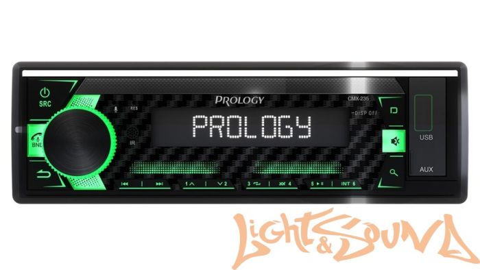 Prology CMX-235 4 х 55 Вт, FM / USB ресивер с Bluetooth и парковочной системой