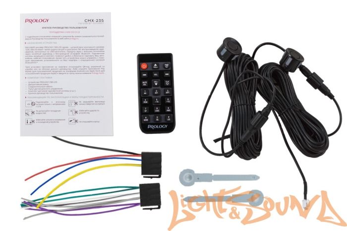 Prology CMX-235 4 х 55 Вт, FM / USB ресивер с Bluetooth и парковочной системой