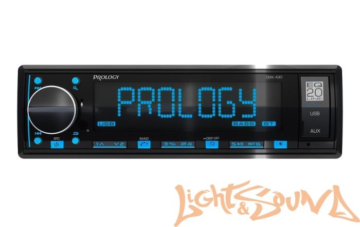 Prology CMX-430 4 х 55 Вт, FM / USB ресивер с Bluetooth