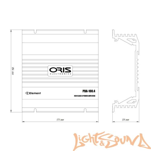 Oris Electronics PDA-4.100 Усилитель мощности 4-хканальный