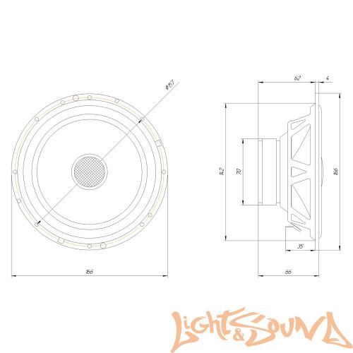 Oris Electronics Type X 6.5" (16,5 см) 2-полосная коаксиальная акустическая система